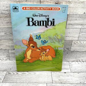 1993 Walt Disney's‎ BAMBI Big Color/Activity Book #4041 A Golden Book
